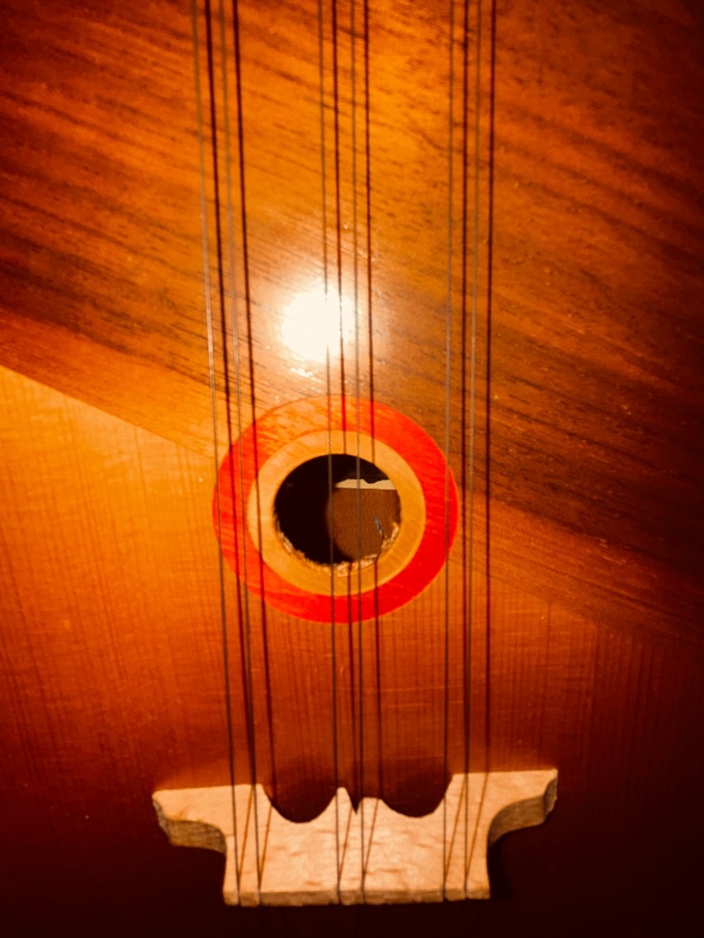 Vintage Russian Balalaika • Triangular Folk String Instrument • Cyrillic Label - Picture 5 of 12